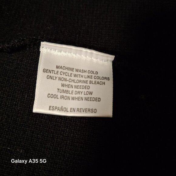 Colorblock Open-Front Cardigan With Faux Leather Trim Pockets By Charter Club Si - Picture 6 of 8